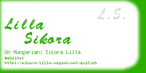 lilla sikora business card